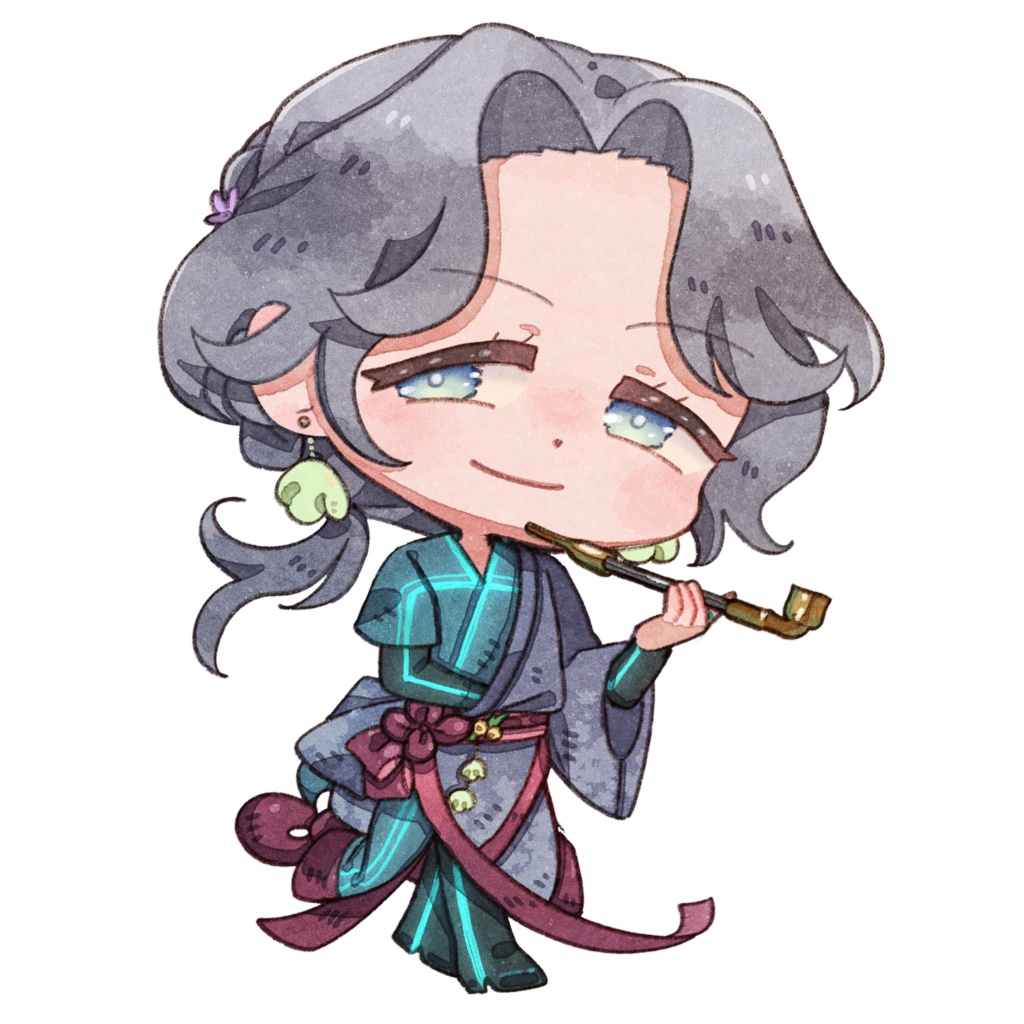 【アクリルキーホルダー】ミニキャラ(煙管ver)