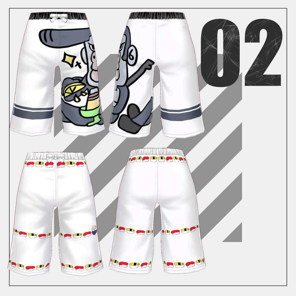 【無料】海パン (adasino swimming trunks (化野海パン))【VRoid 】