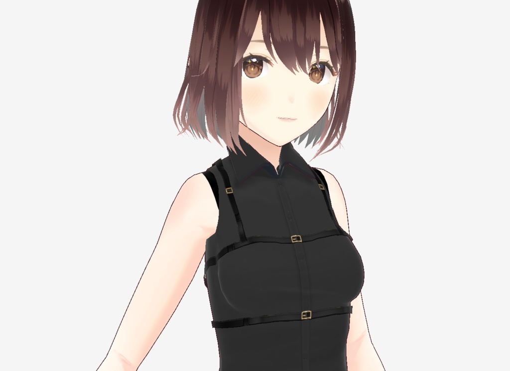 ボディスーツ製の衣装+ベルト【VRoid】