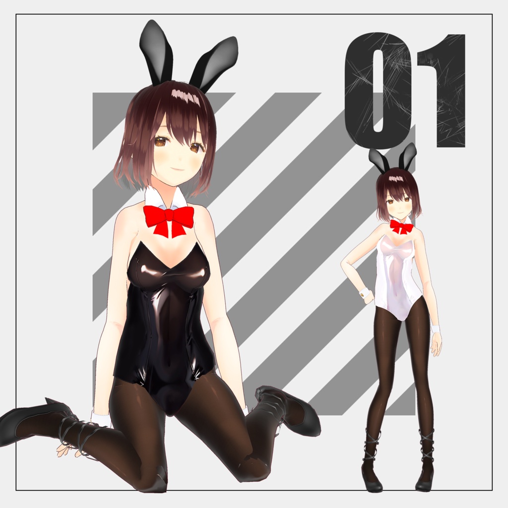 バニースーツ+ラビットホール風バニースーツ追加