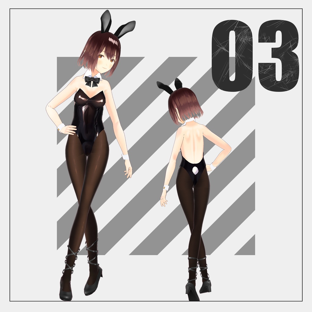 バニースーツ+ラビットホール風バニースーツ追加