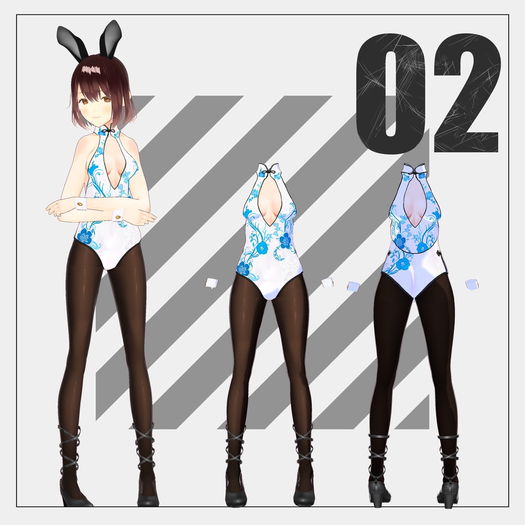 チャイナバニースーツ【VRoid】