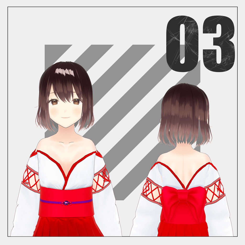 巫女服【VRoid】【2024/05/26更新】