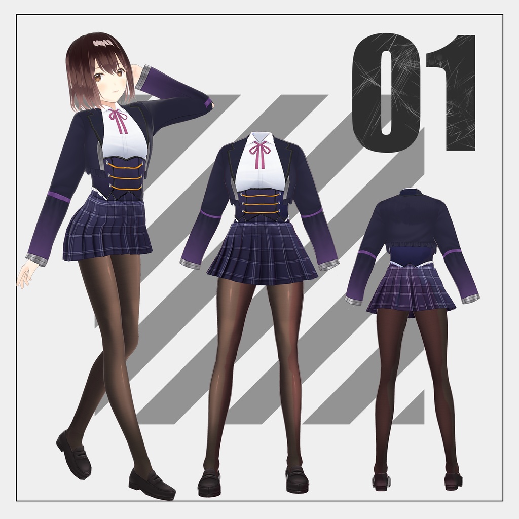 制服【VRoid】 - tokinobox - BOOTH