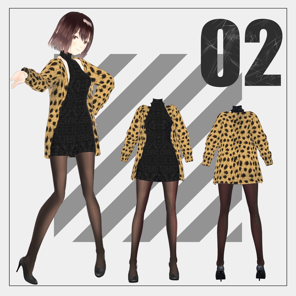 ヒョウ柄(leopard)【VRoid】