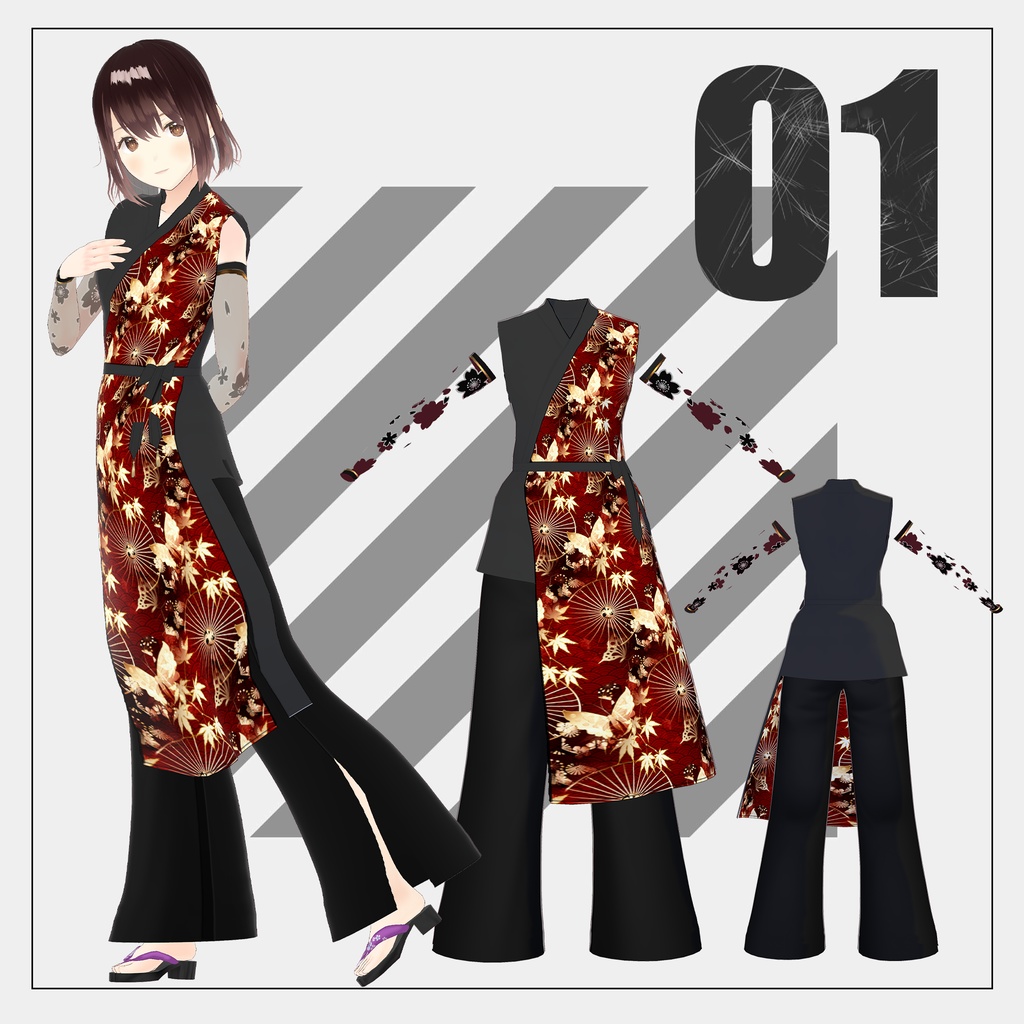 よさこい(dance wear)【VRoid】