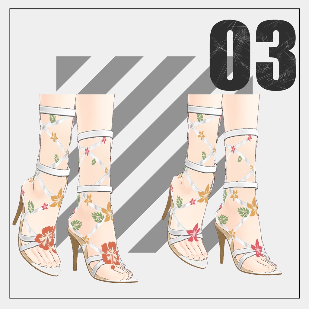 シューズ&ブーツセット(Shoes set)【VRoid】