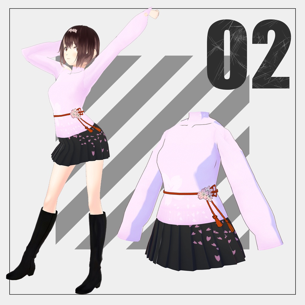 サクラコーデ【VRoid】