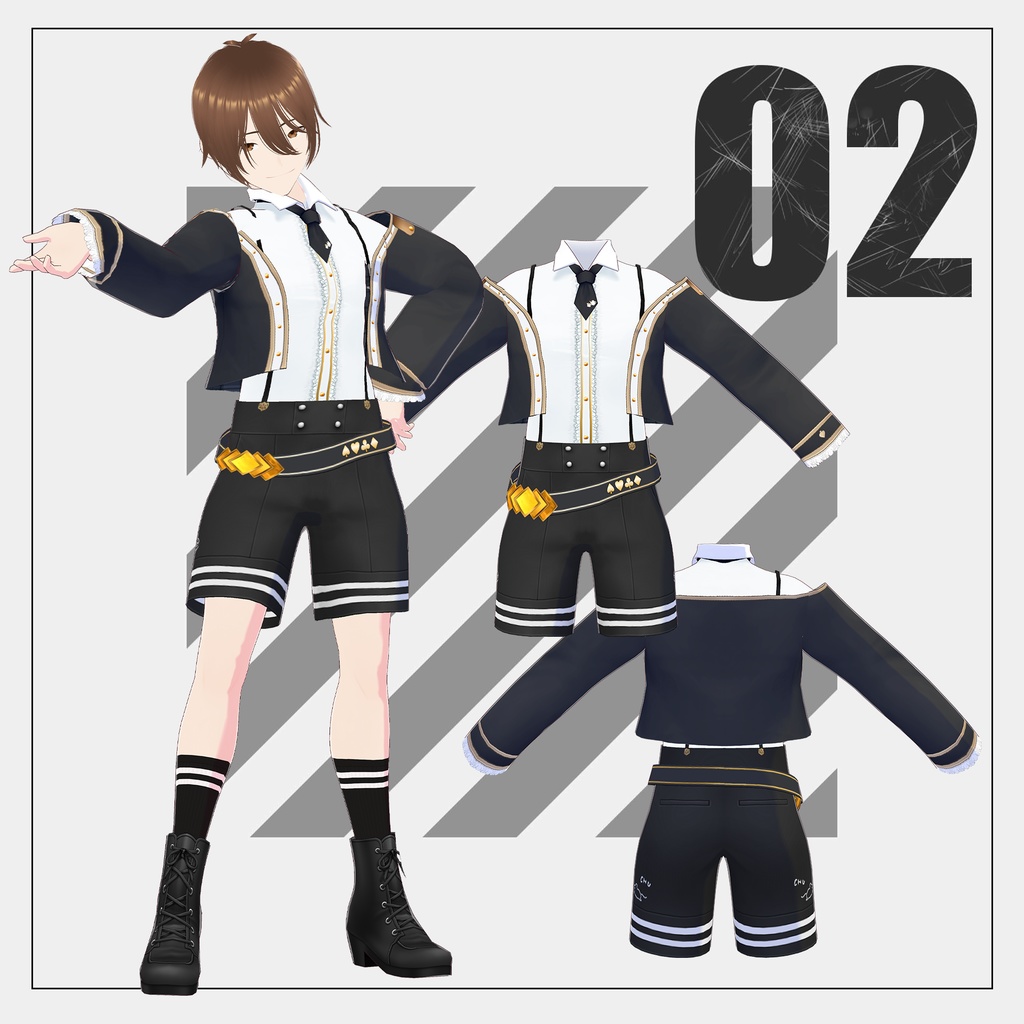 眠りねずみモチーフの衣装【VRoid】