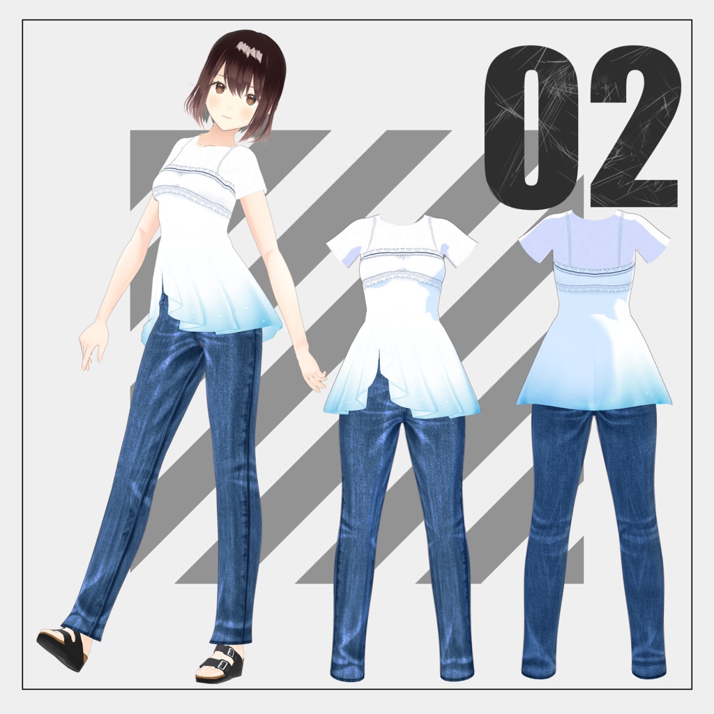 キャミソールワンピース【VRoid】