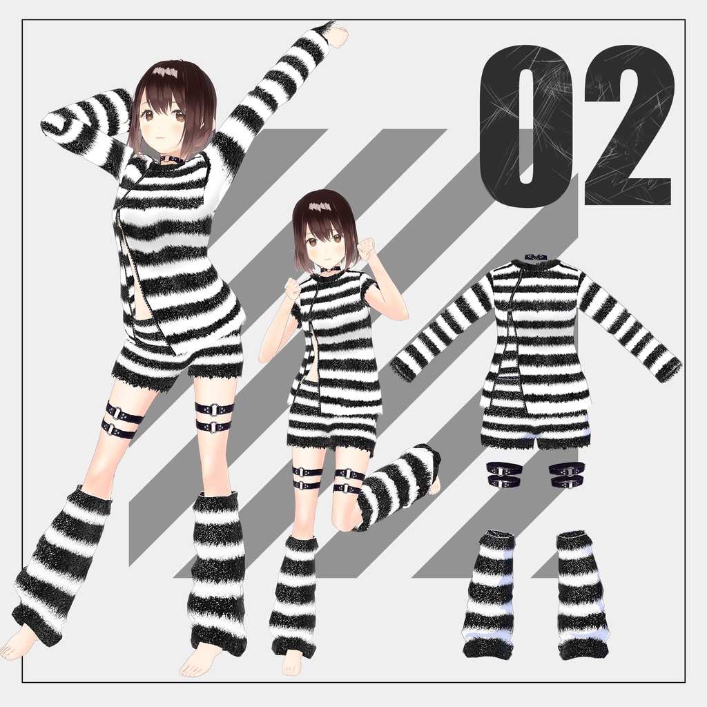 囚人服/prisoner uniform【VRoid】