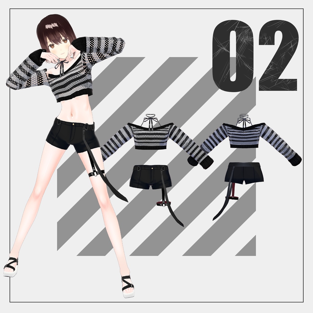 メッシュセーター【VRoid】