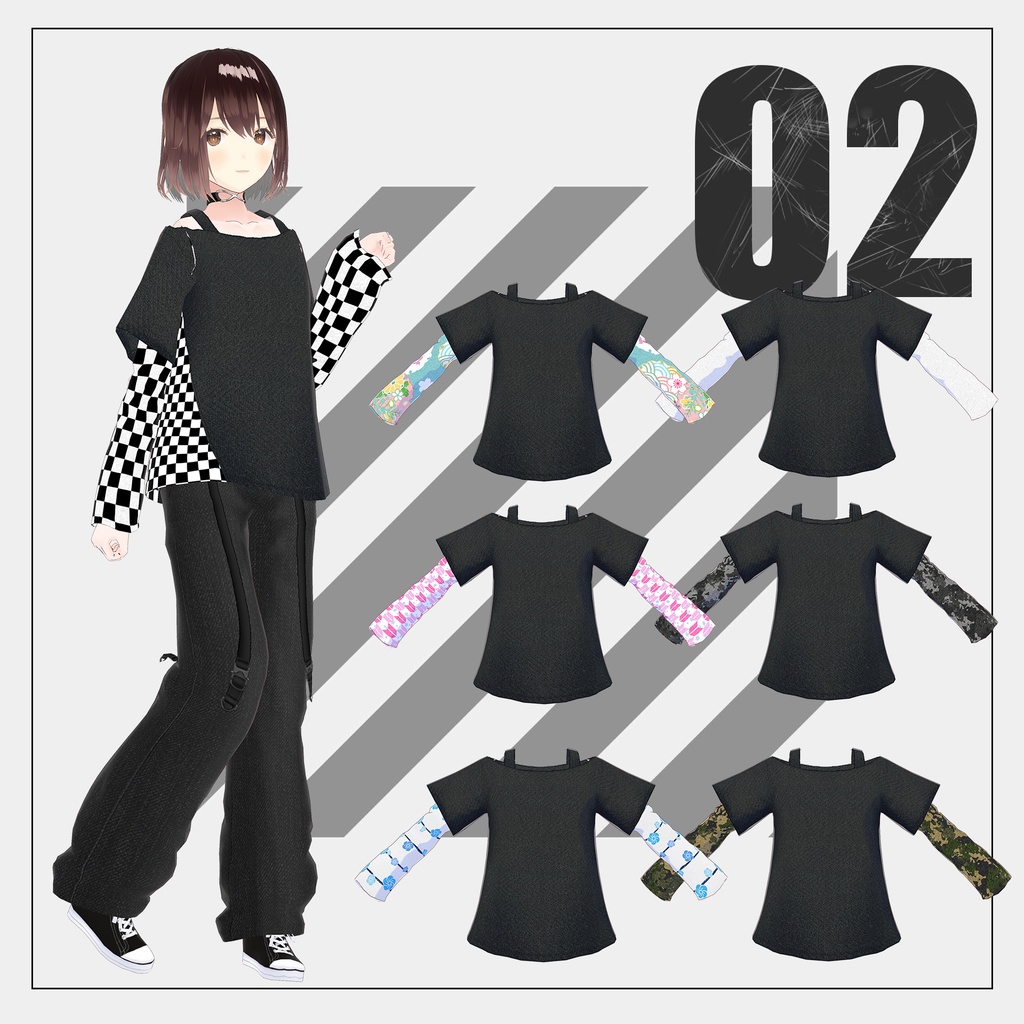 黒シャツ【VRoid】