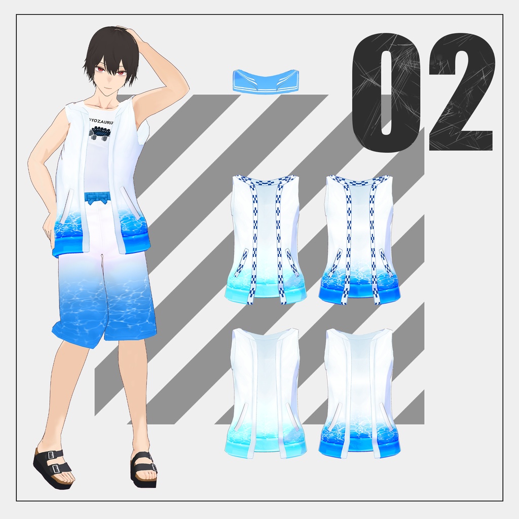 男女兼用水着2025【VRoid】