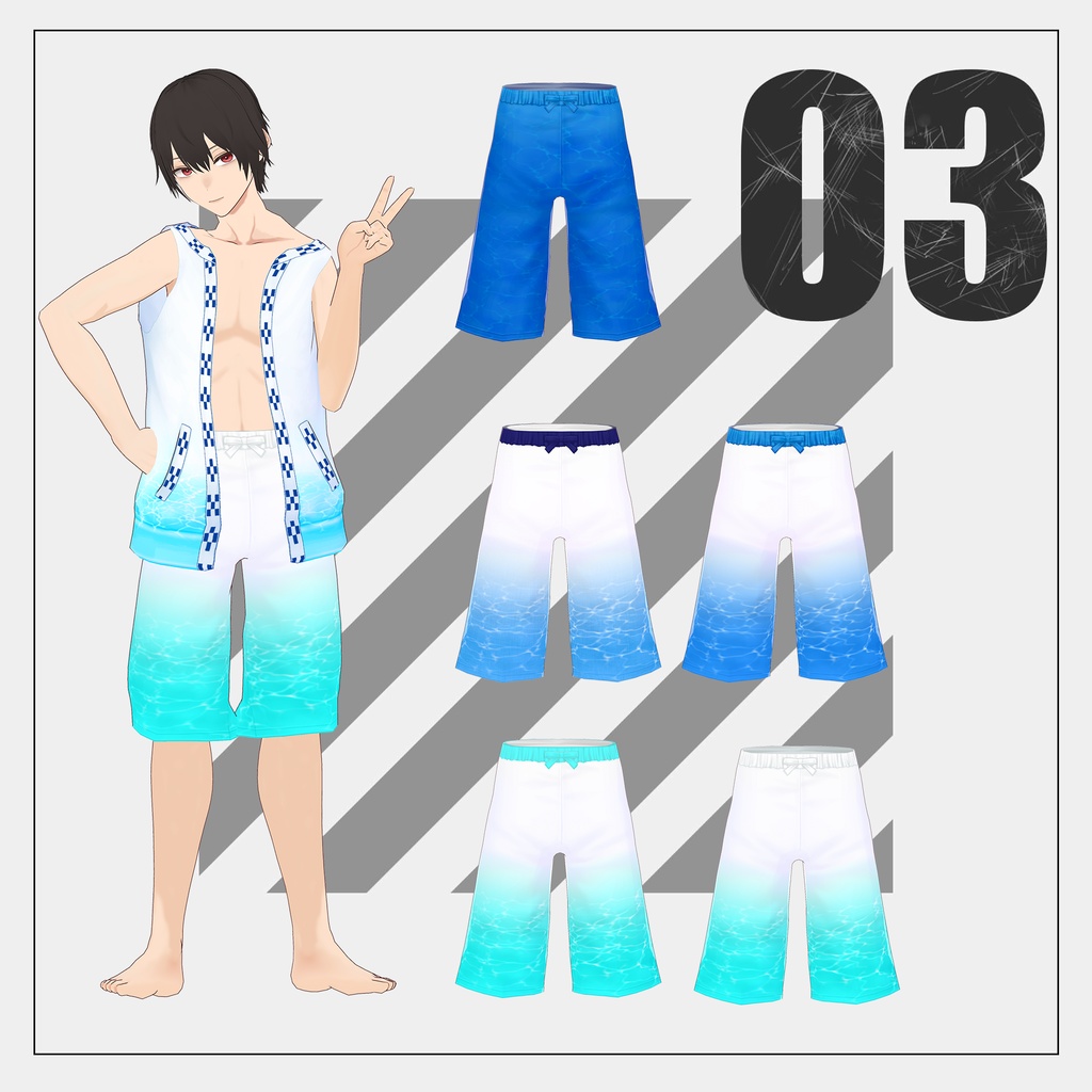 男女兼用水着2025【VRoid】