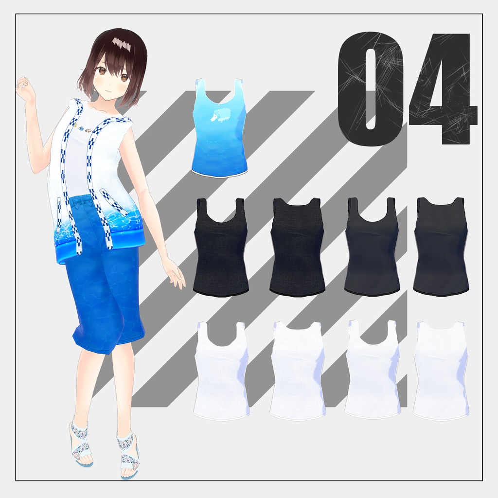 男女兼用水着2025【VRoid】