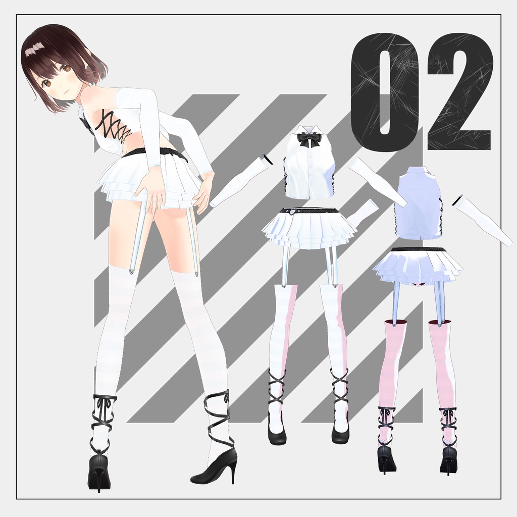 ホワイト【VRoid】