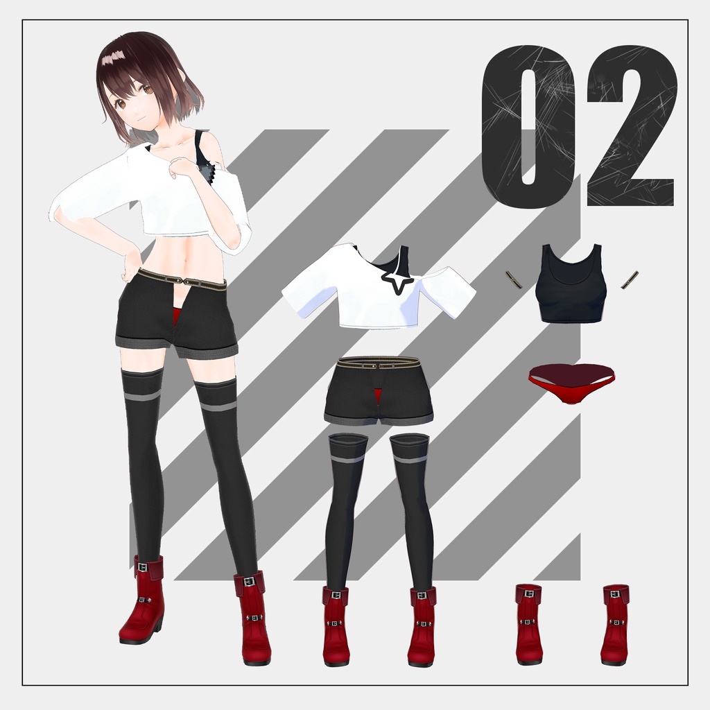 アクション【VRoid】