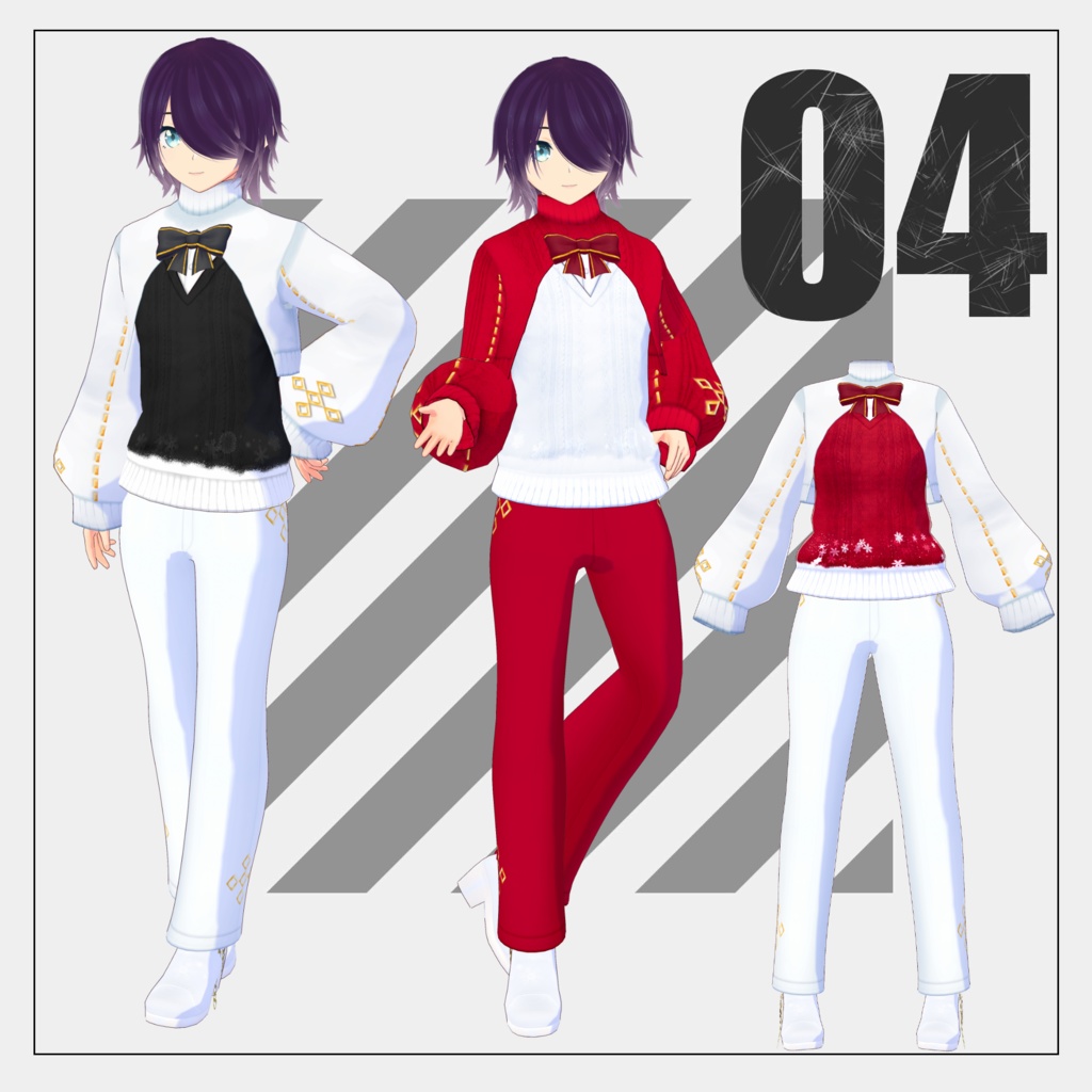 クリスマス2025【VRoid】+メンズ追加