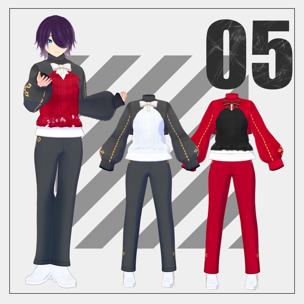 クリスマス2025【VRoid】+メンズ追加