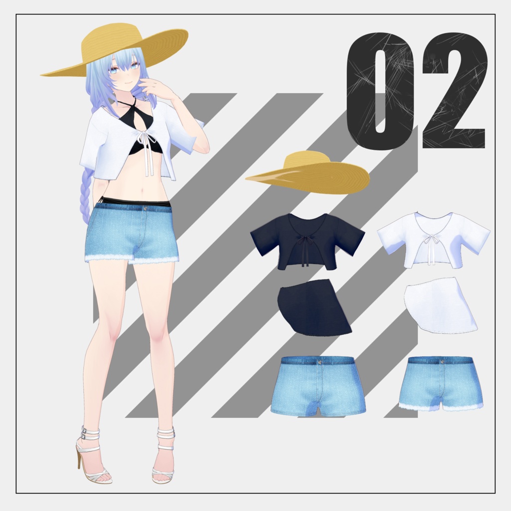 【1/25まで100円】常夏【VRoid】