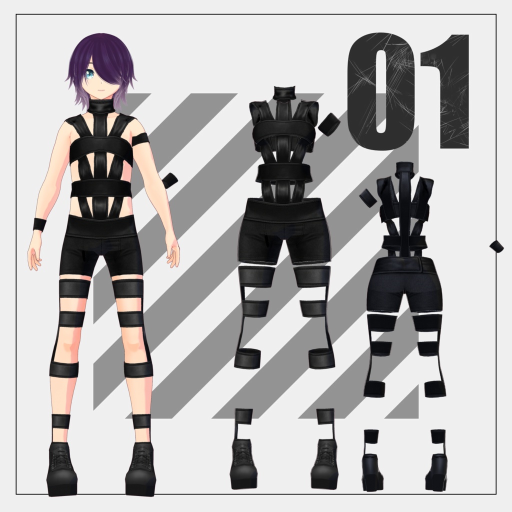 【無料】HOTLIMIT風衣装【VRoid 】