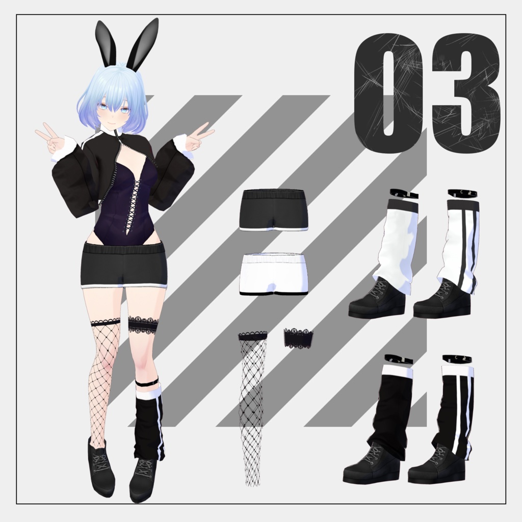 【8/2まで通常版100円】ジャージバニー【VRoid】