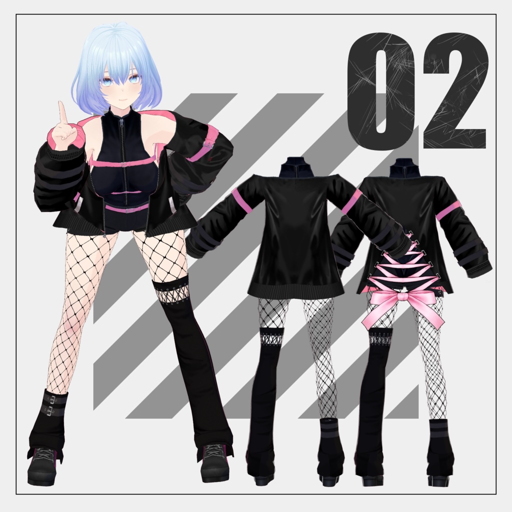 【9/19まで100円】ribbon【VRoid】
