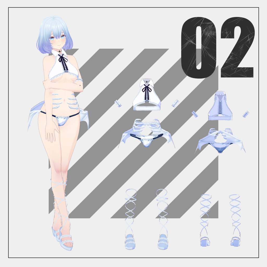 白い悪魔【VRoid】