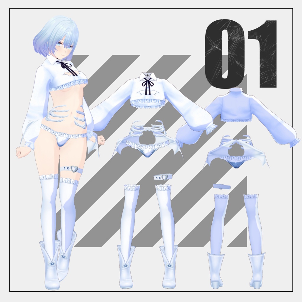 白い悪魔【VRoid】