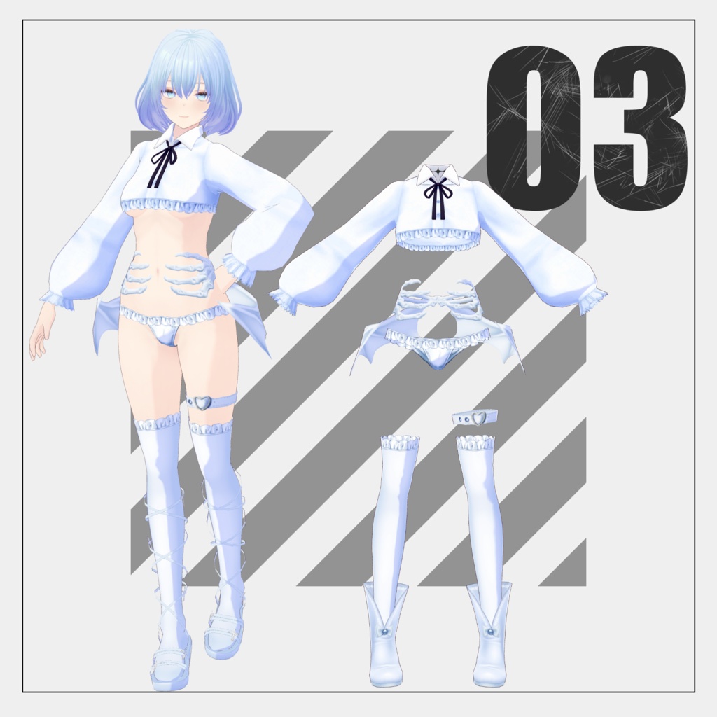 白い悪魔【VRoid】