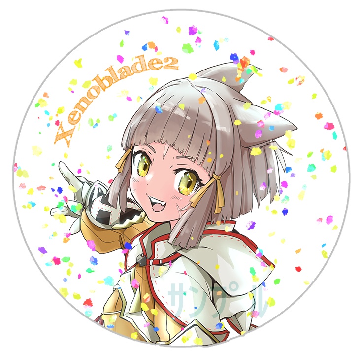 ニアの振り向き　（缶バッジ57ｍｍ）