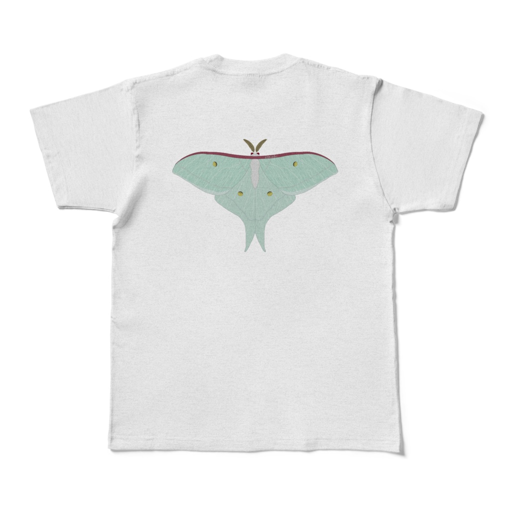 オオミズアオのTシャツ 両面