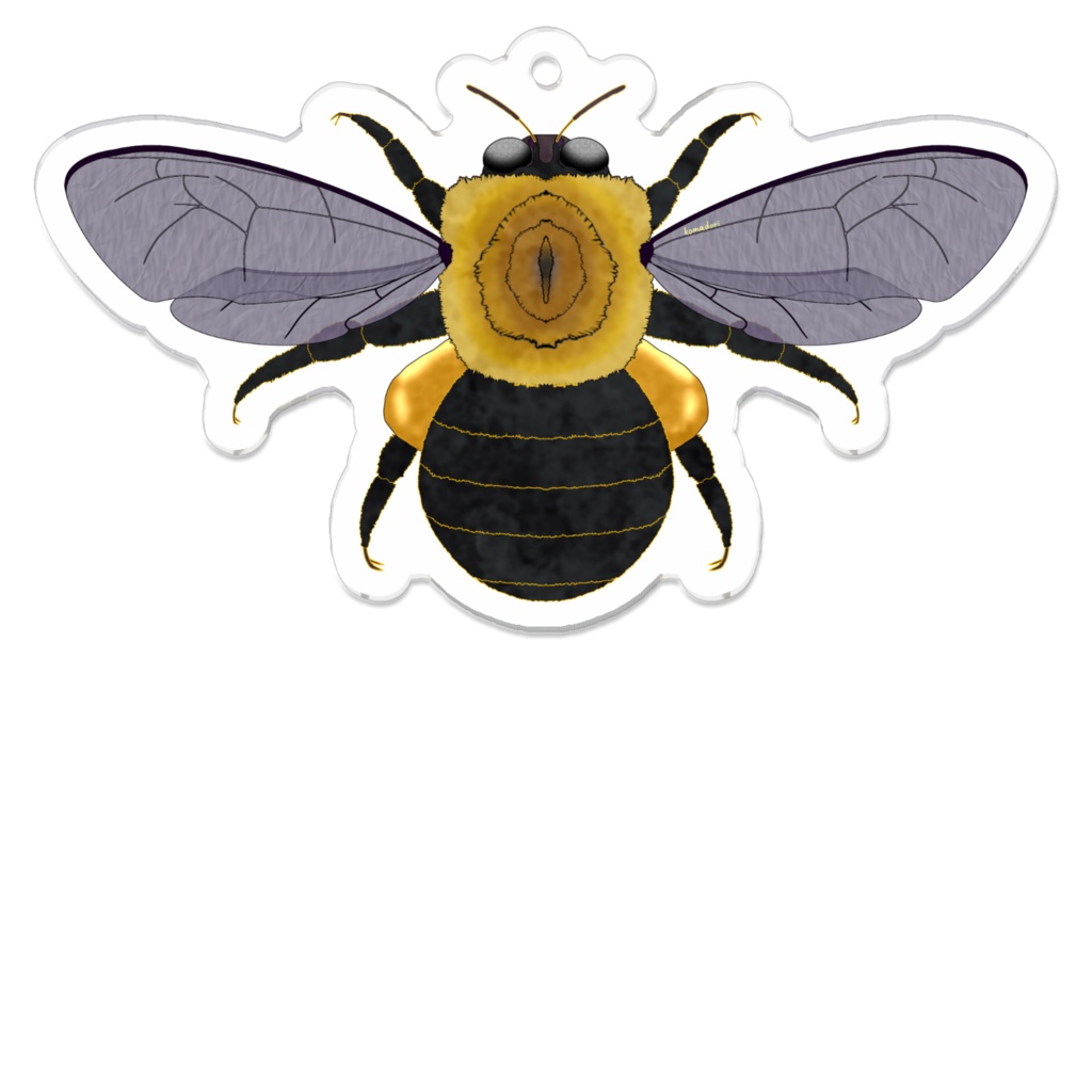 クマバチのアクリルキーホルダー