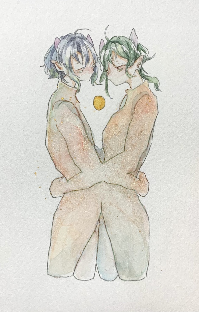 海底で2人