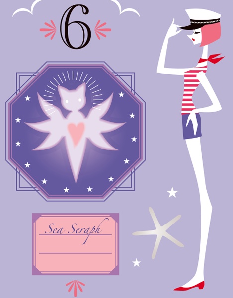 ブック型メッセージカードステッカー 6月