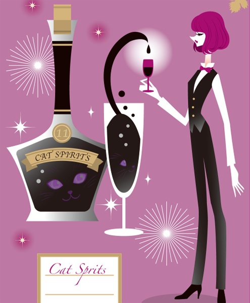 ブック型メッセージカードステッカー 11月