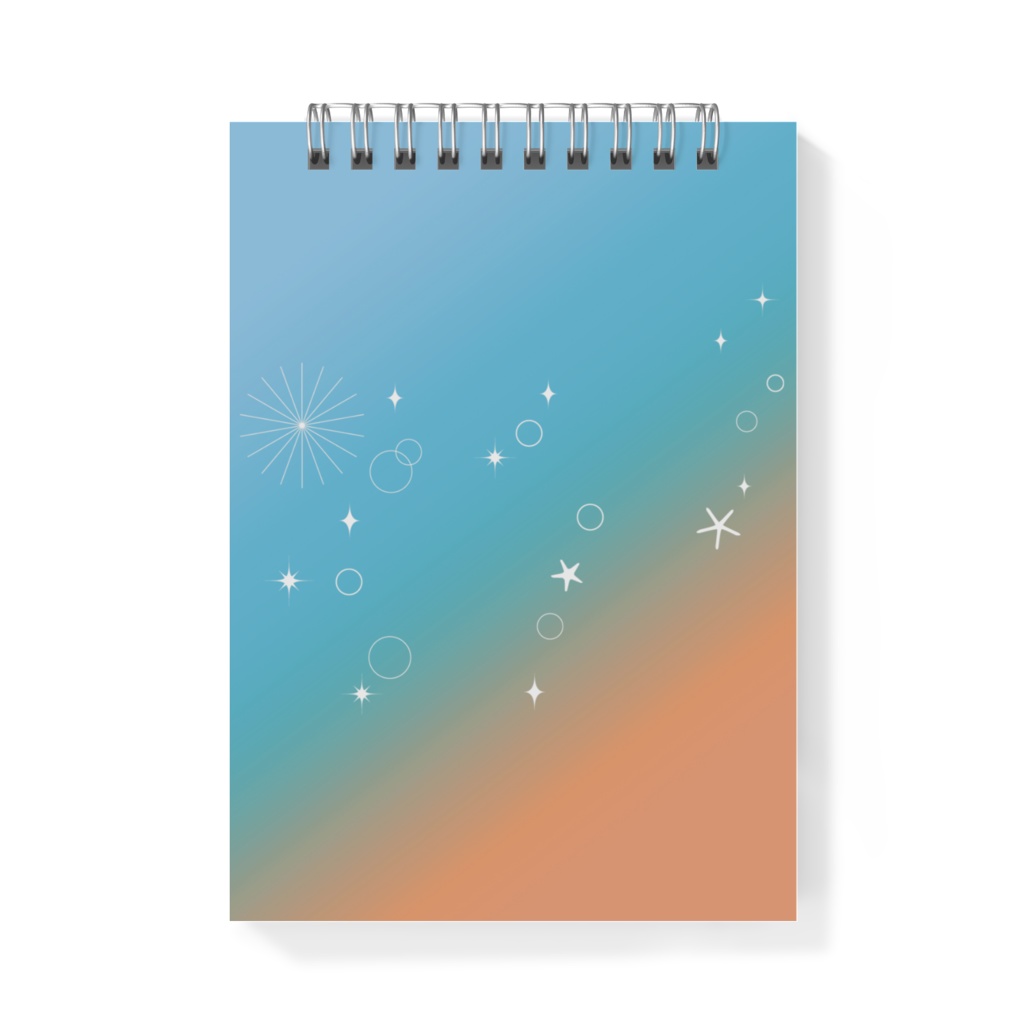 雑誌表紙風メモ帳 8月 “ROMANTIC BEACH TRIP”