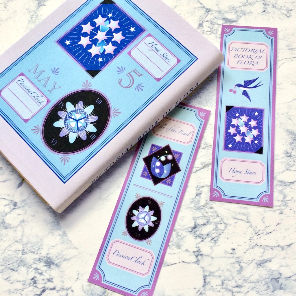 レトロ図鑑しおり6枚セット ハガキサイズデータ