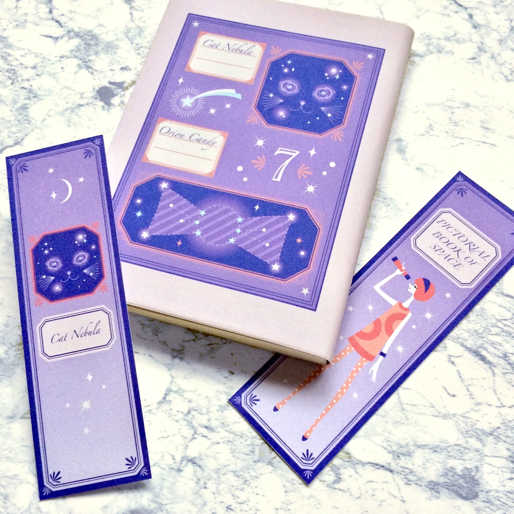 レトロ図鑑しおり6枚セット ハガキサイズデータ