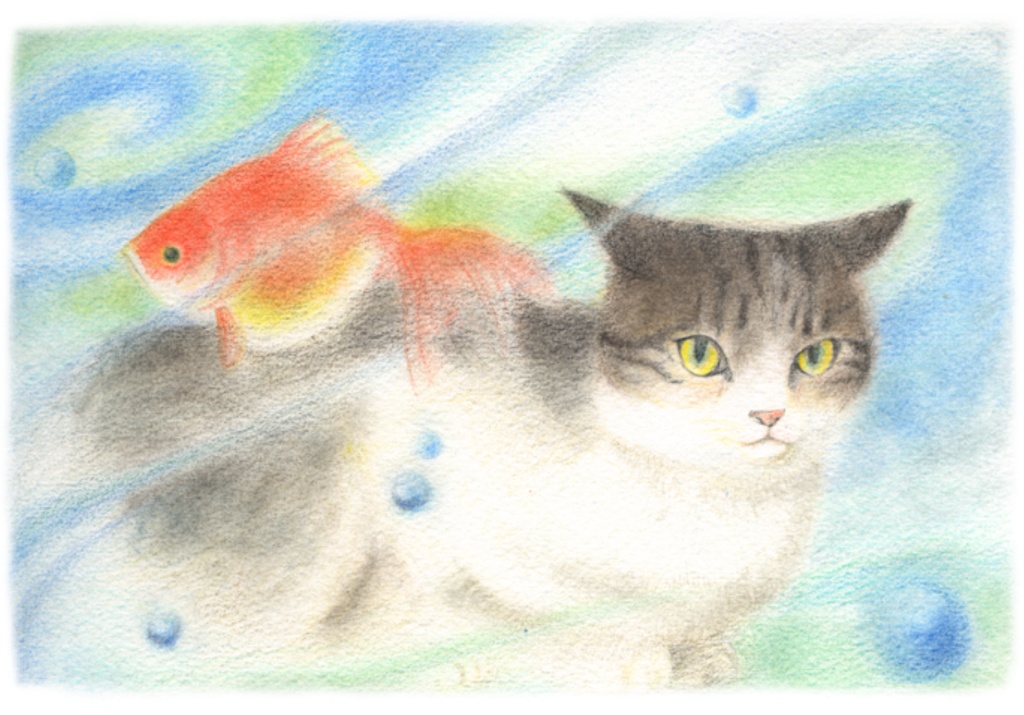 猫と金魚