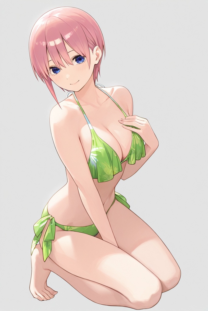 【五等分の花嫁】中野一花のビキニ姿のイラスト集31枚入り