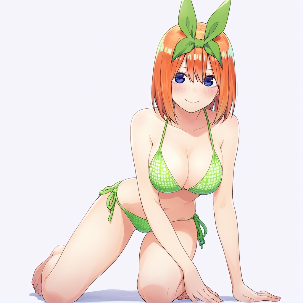【五等分の花嫁】中野四葉のビキニ姿のイラスト集20枚入り