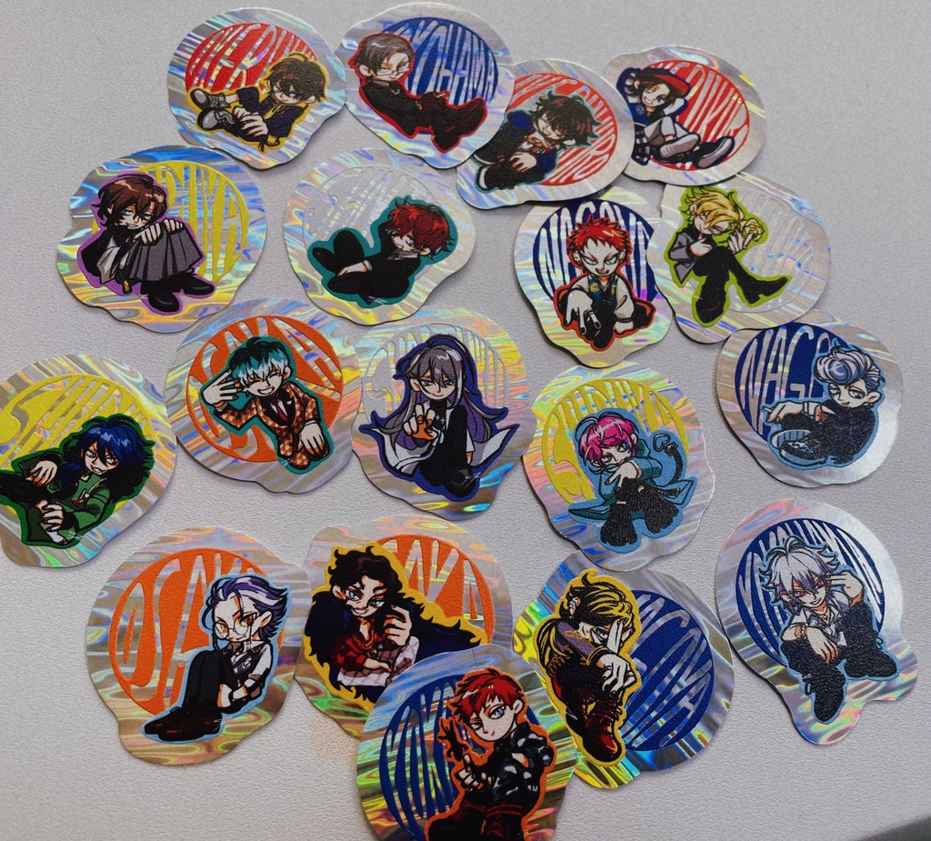 All Divサイケデリックホログラムステッカー