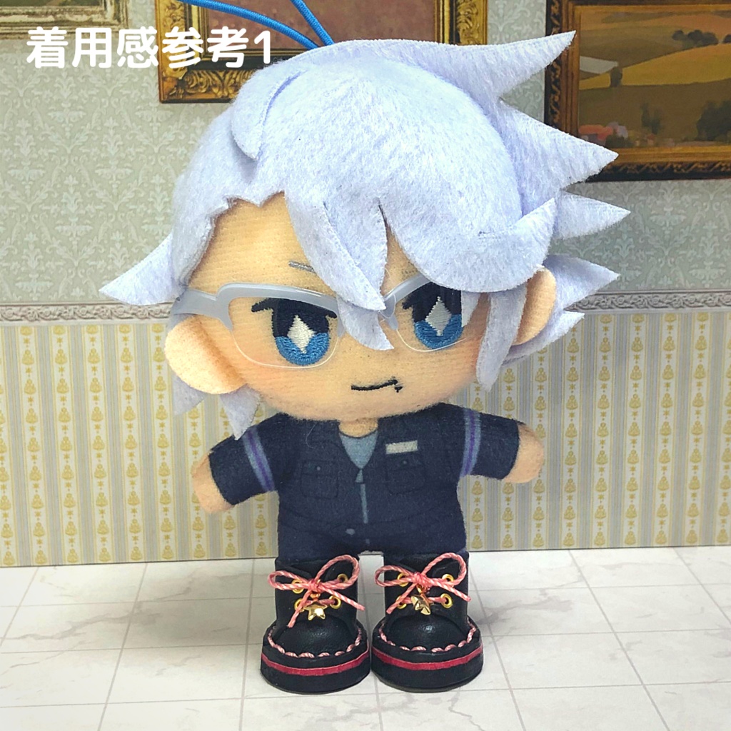 星チャーム付厚底靴【10cmぬい靴】【ねんどろいどどーる靴】【オビツ11靴】