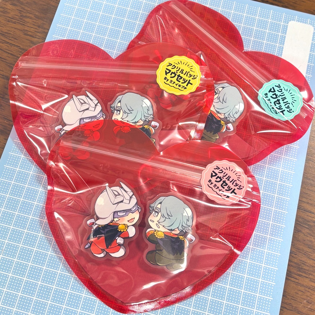 【シャアシャリ】アクリルバッジマヴセット