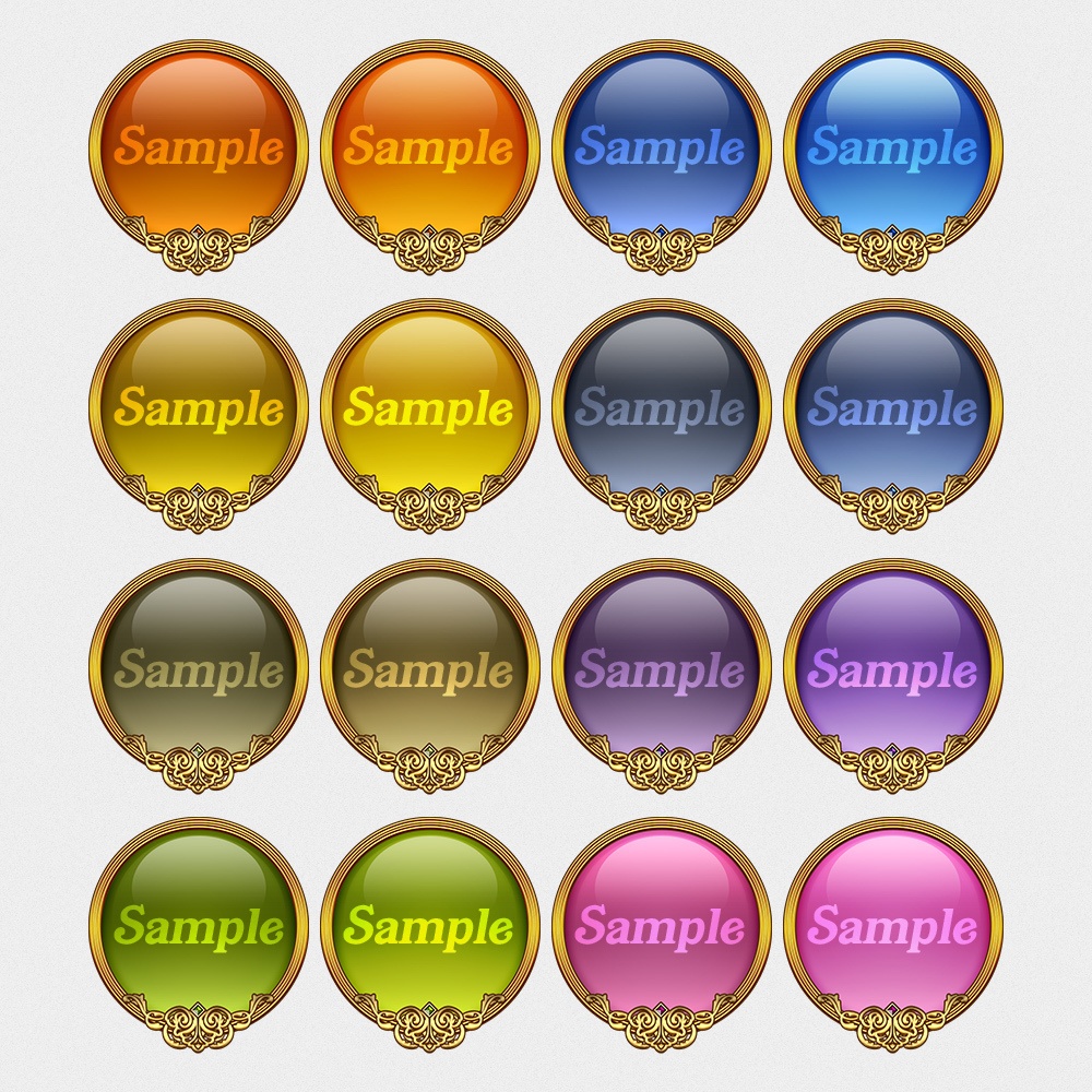 ボタン素材 vol.01