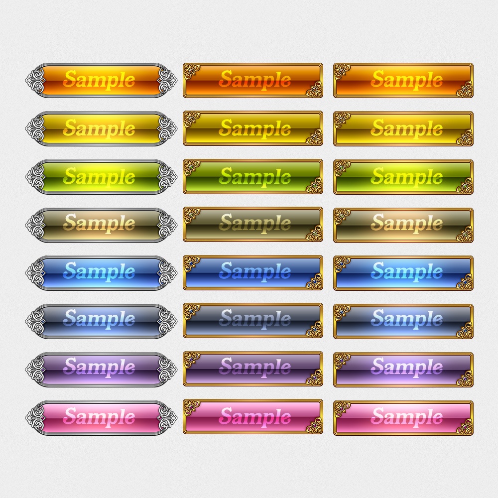 ボタン素材 vol.01