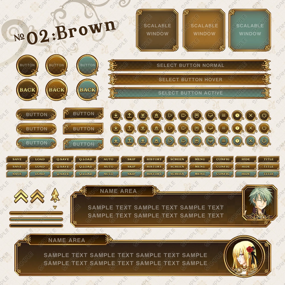 ゲームUIセット vol.03