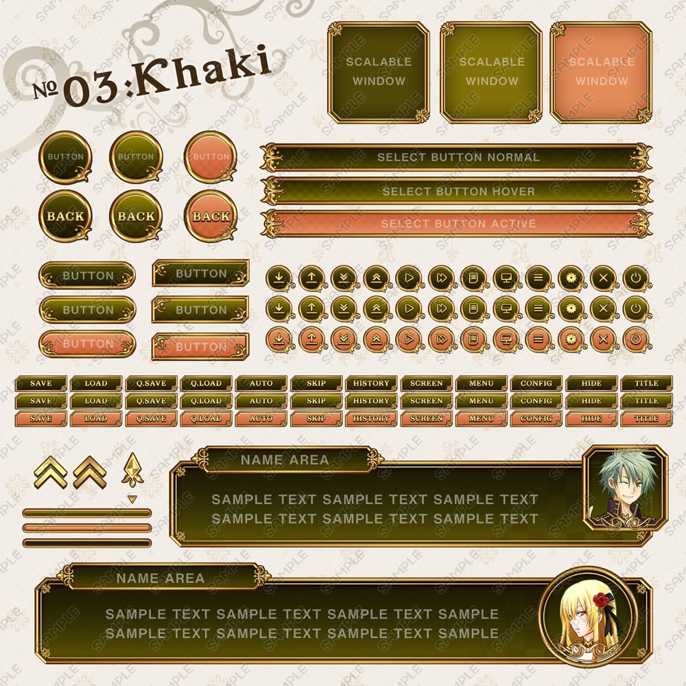 ゲームUIセット vol.03